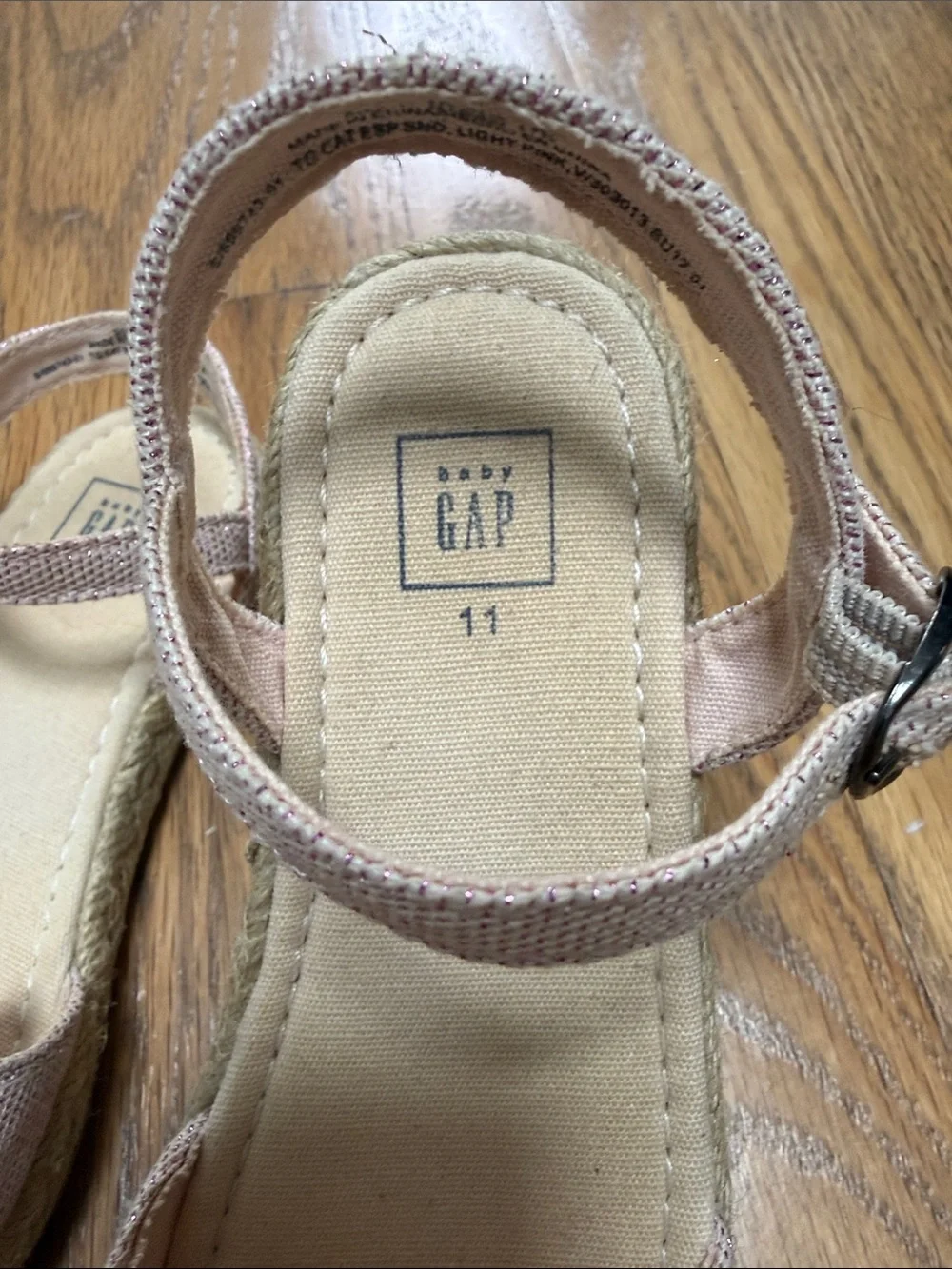 GAP Pink Cat Face Espadrille Sandals for Kids